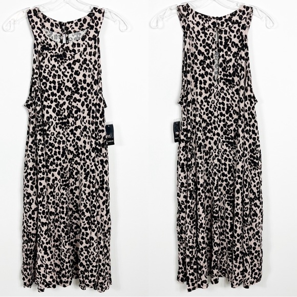 torrid Dresses & Skirts - Torrid Leopard Sleeveless Super Soft Mini Swing Dress